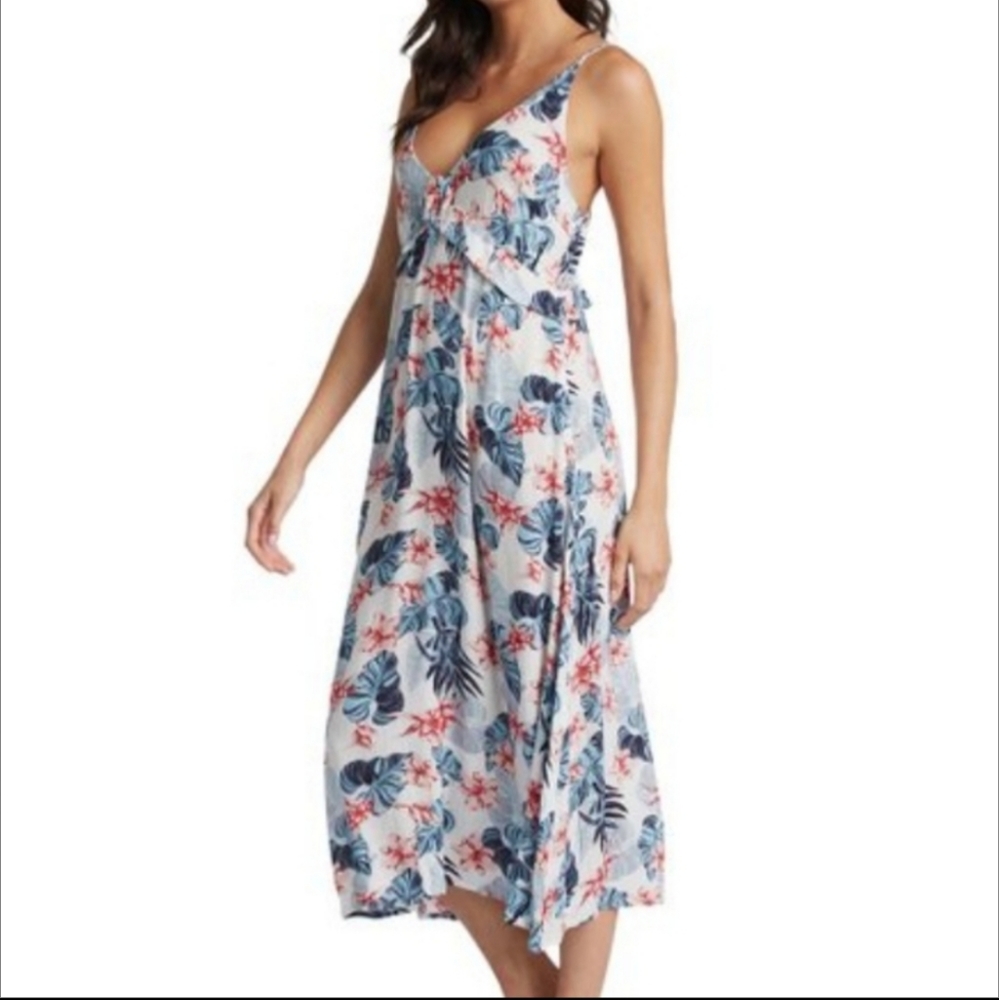 Roxy Floral‎ Midi Dress Size XS